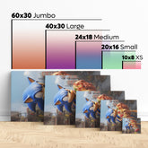 Super Sonic Holds a Pizza - High-Quality Canvas Print | Custom Photo Canvas Print, Also Custom Canvas Prints with Your Photos